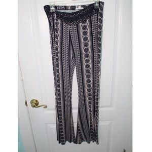 High Waist Printed Flare Leggings
